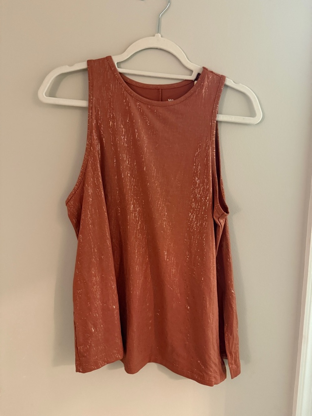 all in motion Metallic Rust Tank Top